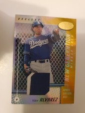 2002 Leaf Certified Mirror Gold Baseball Card #165 Victor Alvarez NG Jsy 20/25