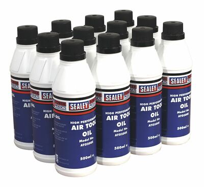 Sealey ATO/500 Druckluft Werkzeugöl 500ml 12er Pack