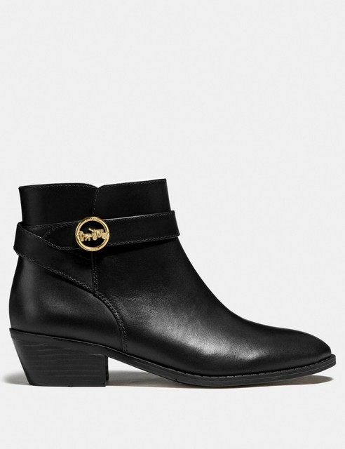 coach debi leather bootie