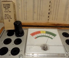Vintage WWII Army Navy RCA JAN CRC-6SJ7-VT-116 Vacuum Tube, FC1  Tested, Strong