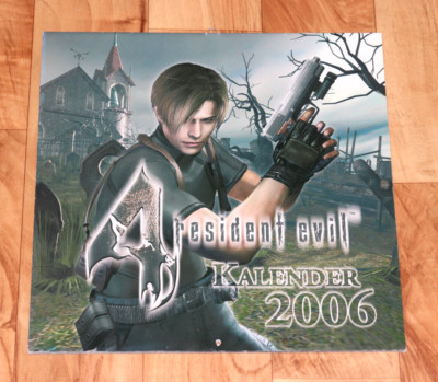 2006 Resident Evil 4 Very Rare German Calendar Capcom Leon S