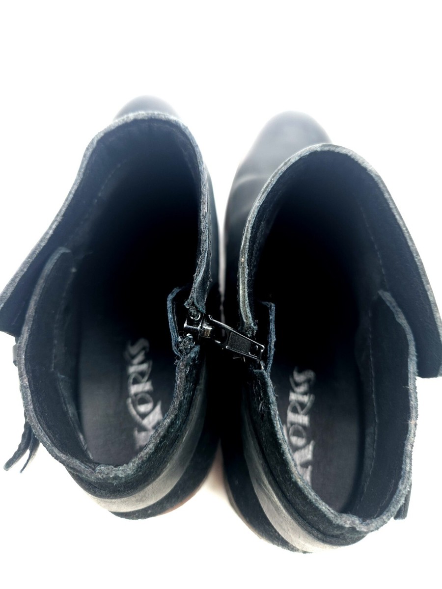 Korks Ease Sonya Womens Size 7 M Shoes Black Leather Casual  display picture 1