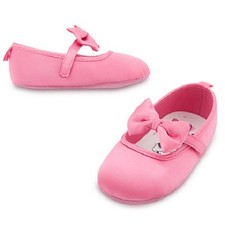 Disney Store Minnie Mouse Baby Costume Shoes Pink with Bow Size 6-12m NEW B24