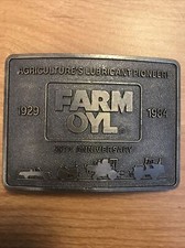 Vintage 55th FARM OYL Anniversary Belt Buckle 1929-1984 Limited Edition