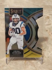 2023 Panini Select Chubba Hubbard #191 Premier Green/Yellow Die Cut Prizm