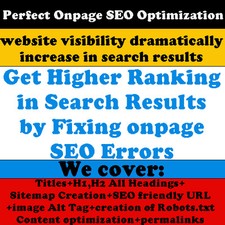 Perfect Onpage SEO Optimization for Your Website - Website SEO -Website Traffic