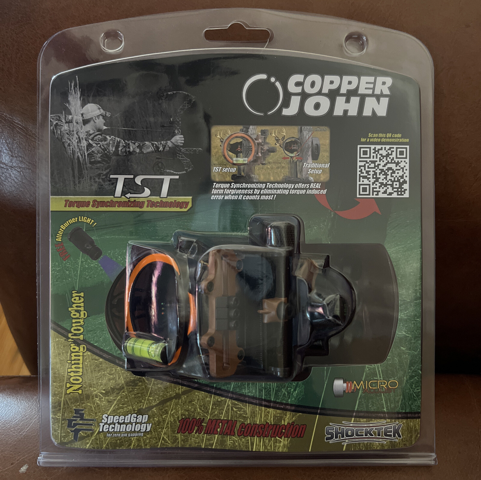 Copper John TST Micro Adjust Bow Archery Sight .019 with Light Right