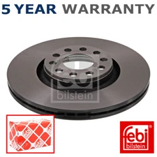 Febi Front Brake Discs Fits Audi A4 2000-2009 A6 1997-2005