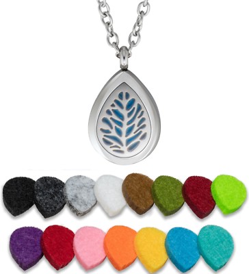 Essential Oil Diffuser Necklace Pendant Stainless Steel Aromatherapy Spirit Drop