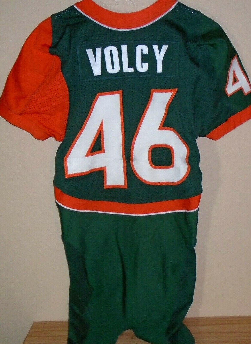 ポニーユニフォーム　レトロ Jean Volcy 2005 Miami Hurricanes Nike Revolution GAME USED WORN