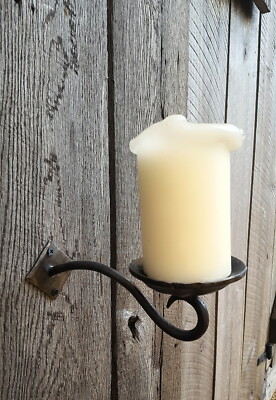 Rustic Candle VOTIVE  Holder Sconce  Hand Forged Glad to do custom work
