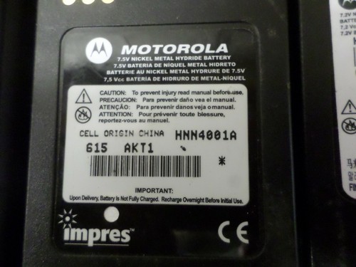 Lot of 28 Low Charge Capacity Motorola HNN4001A Batteries USED PARTS OR REPAIR - Picture 3 of 6