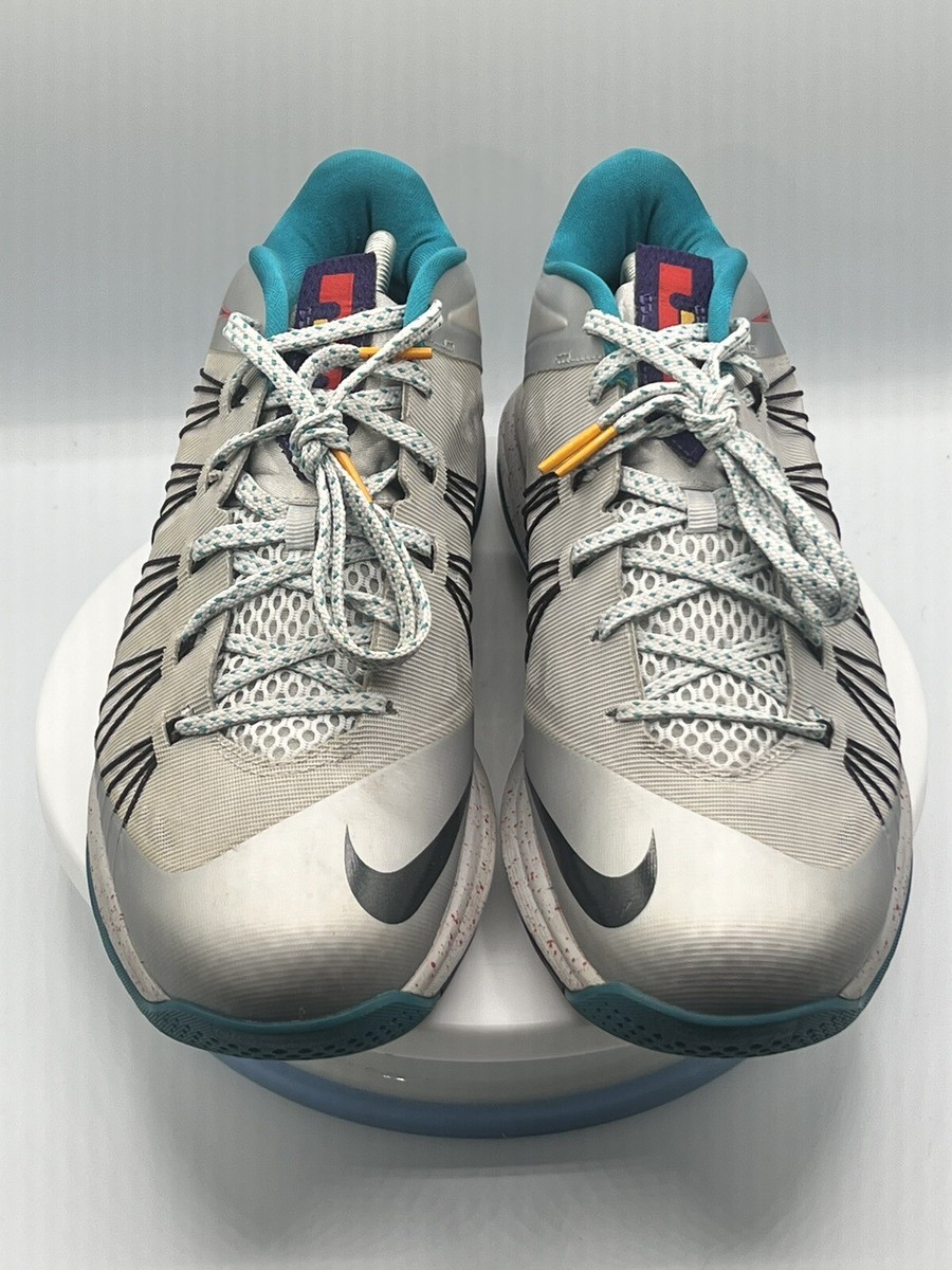 Size 10.5 - Nike Air Max LeBron 10 Low Tropical Teal Platinum 2013