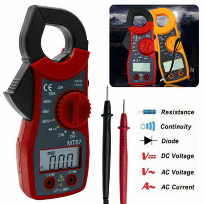 Digital ZangenMultimeter AC&DC Zangenmessgerät Stromzange Zangenamperemeter CE