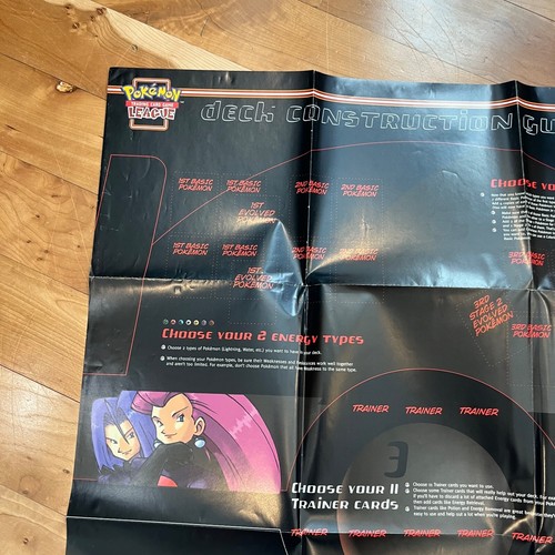 Pokemon TCG League Team Rocket Deck Construction Guide Playmat 2000 - Picture 2 of 10