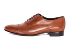 NWT BOGGI Milano OXFORD SHOES dress cognac burnished calfskin Italy 9 us 10