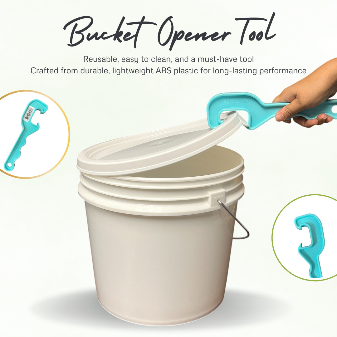 Bucket Lid Opener Tool for 3-5 Gallon Buckets, ABS heavy duty Plastic
