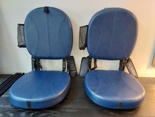 Soft Foldable Blue Stadium/Bleacher Seats w/Back Carry Straps  Drink Holder