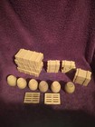 24  LGB "G" scale plastic BARRELS,CRATES, and PALLETS for RAILROAD ACCESORIES — photo 1