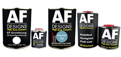 FÜR Mitsubishi T22 Light Blue 3.7L Autolack SET 2K Epoxid Grundierung Klarlack