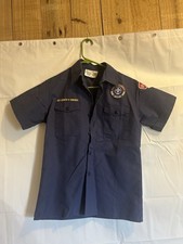 Boy Scouts of America Cub Scouts Shirt Youth Large Navy Uniform Patches