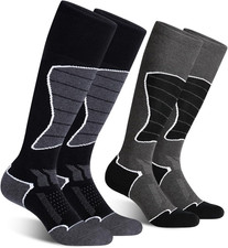 Women's Merino Wool Ski Socks, 2/3 Pack Thermal Warm Winter Thick Knee High Snow