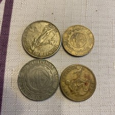 4  PHILIPPINES - 1963 5 Centavos,  1995  25 Sentimo, 2000 Piso, 1962 25 Cents