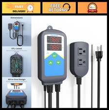 Digital Heating Thermostat Controller for Reptiles, Seed Germination  Hatching