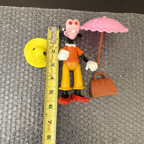 Vintage 1980s Disney Clarabelle Cow 5.5”Poseable Action Figure ARCO Toys RARE - Picture 8 of 22