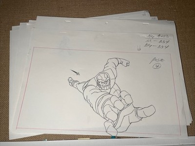 AVENGERS ASSEMBLE Animation Art SEQUENCE Feat. THANOS Cels Marvel Comics Aa10