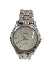 SEIKO Quartz Wristwatch Analog WHT SLV SE31 600A