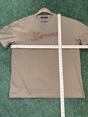 LOUIS VUITTON T-Shirt LV Tee Cotton Brown “Lovers” XXL 100