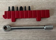 Swiss Army Ratchet With Bit Case  6 Bits for SwissTool, Victorinox 3.0306, New