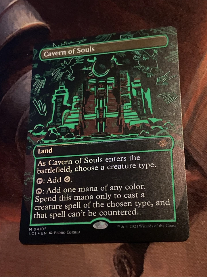 Cavern Of Souls X1 Mtg Lost Caverns Of Ixalan Nm Neon Green Foil 410f - Image 2 of 4