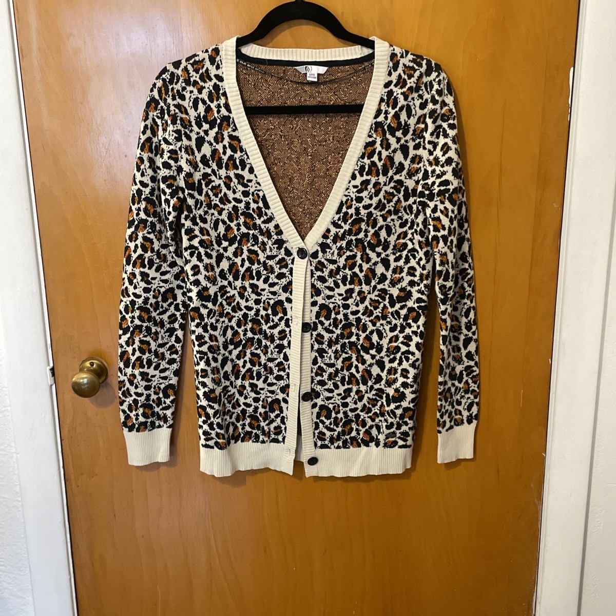 Volcom Stone Leopard Button Up For Keeps Cardigan Small | eBay