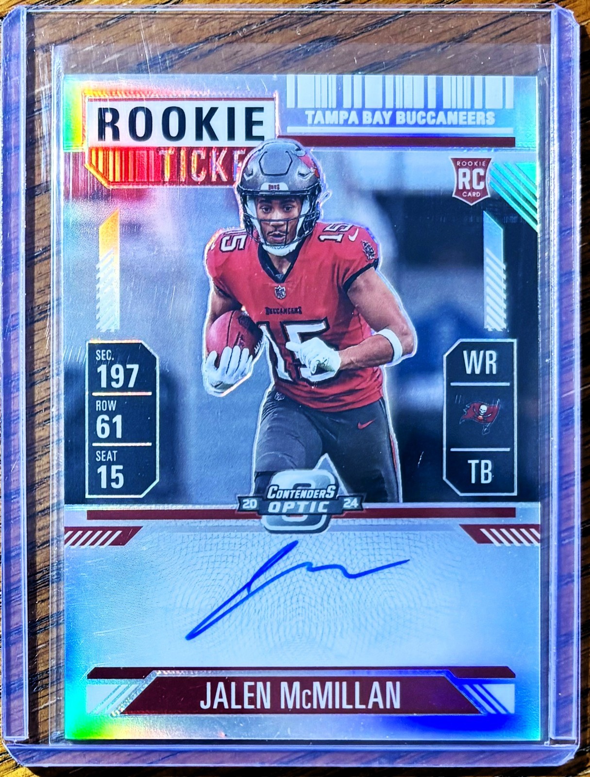 2024 PANINI CONTENDERS OPTIC JALEN McMILLAN ROOKIE TICKET AUTOGRAPH PRIZM SILVER