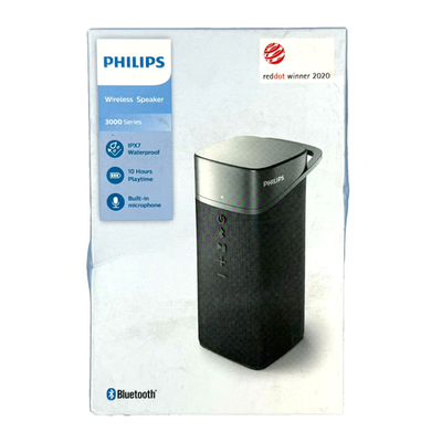 #ad Philips TAS3505 Black 3000 Series Waterproof 10 Hours Playtime Bluetooth Speaker $34.99