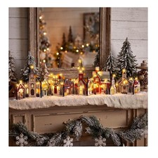Unique Lighted Christmas Village Decoration Set - Perfect for Indoor Festivities