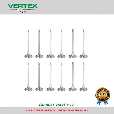 EXHAUST VALVE SET OF 12 FOR BMW & MINI N57 N47 B47 2.0 3.0 DIESEL ENGINE - NEW