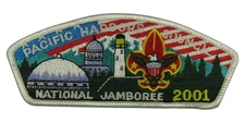 2001 Jamboree Pacific Harbors Council WA JSP WHT Bdr (VT1677)