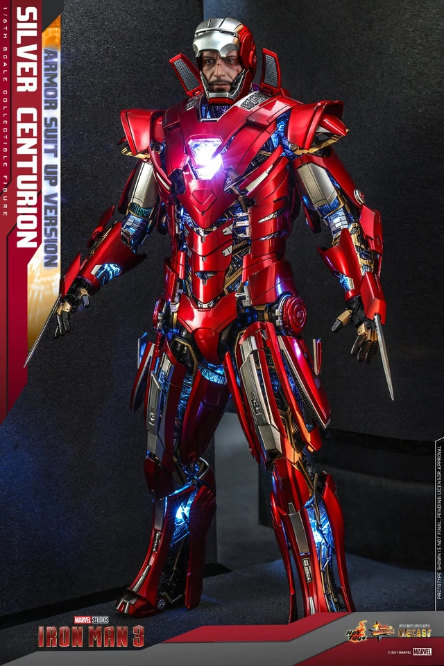 Nuevo Hot Toys MMS618D43 Iron Man 3 Marcas 33 Plata Centurión Armadura Traje Ver.! Foto 2 de 4