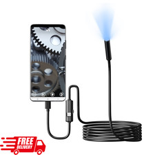 7mm HD Snake Endoscope Borescope Inspection Camera for USB Type C Android PC