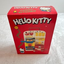 Vintage Sanrio Hello Kitty Carry Kitchen Playset Toy Cooking Set Rare 1991