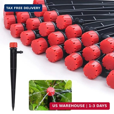 50 pcs Drip Irrigation Emitters Drip Emitters for 1/4'' Drip Irrigation Tubing Ad