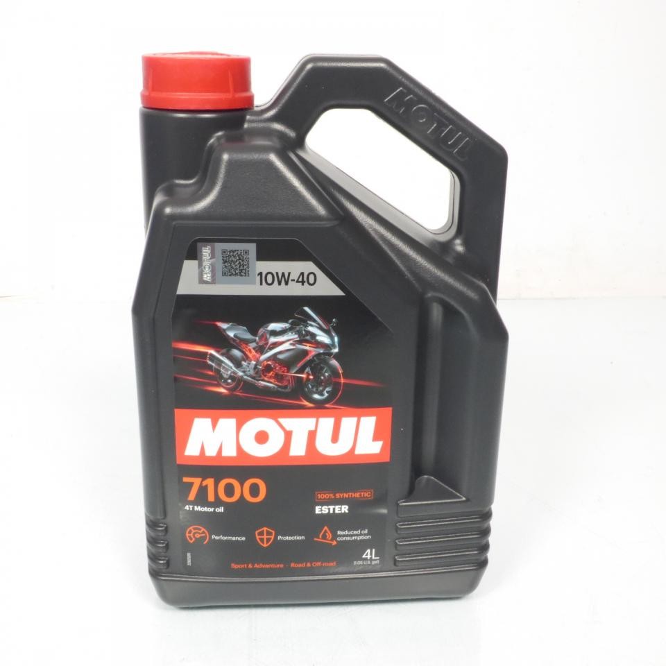 Motul 7100 10W40 4T Lubrifiant Haute Performance Moto 100 Synthèse 4L Neuf