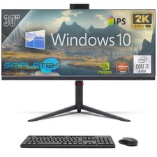 ALL IN ONE 30" GAMING 2K i3 RAM 16GB SSD 480GB WINDOWS 10 PRO AIO COMPUTER PC