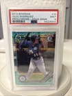 2019 1st BOWMAN Chrome Prospect Julio Rodriguez Aqua Shimmer BCP-33 /125 PSA 9