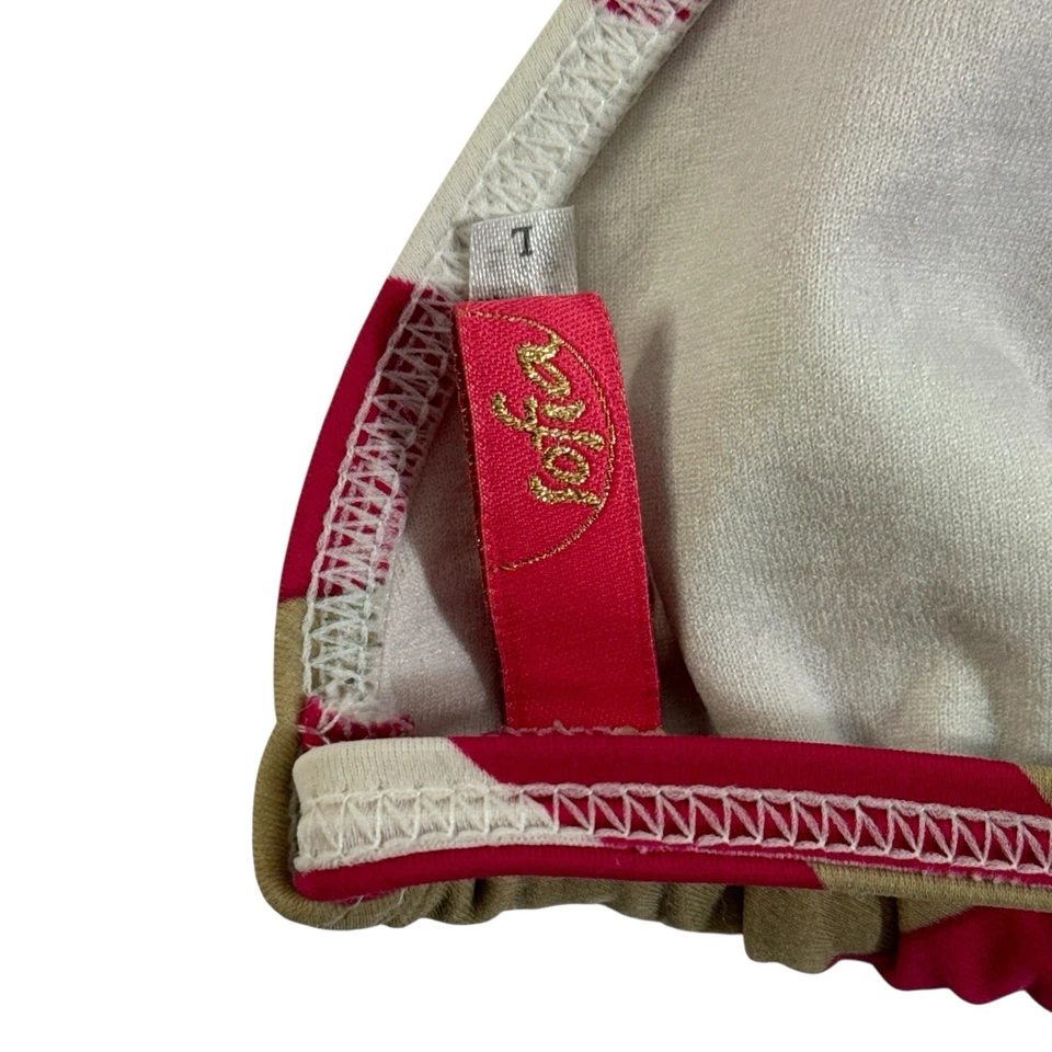 Top de bikini a rayas Sofia By VIX halter talla grande Foto 3 de 4