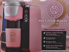 Cool Coffee Clique Stylish Coffee Maker Pink
