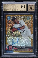 2018 Bowman Chrome HTA Gold Shimmer Refractor 5/50 Antoni Flores Auto a2v